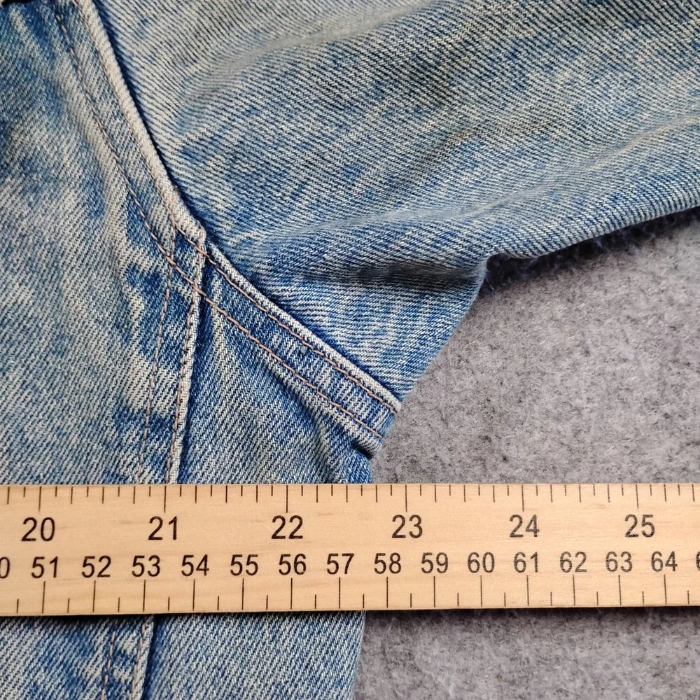 Vintage Katana Jeans Denim Trucker Jacket Light Wash Blue Mens Size Medium‎ M